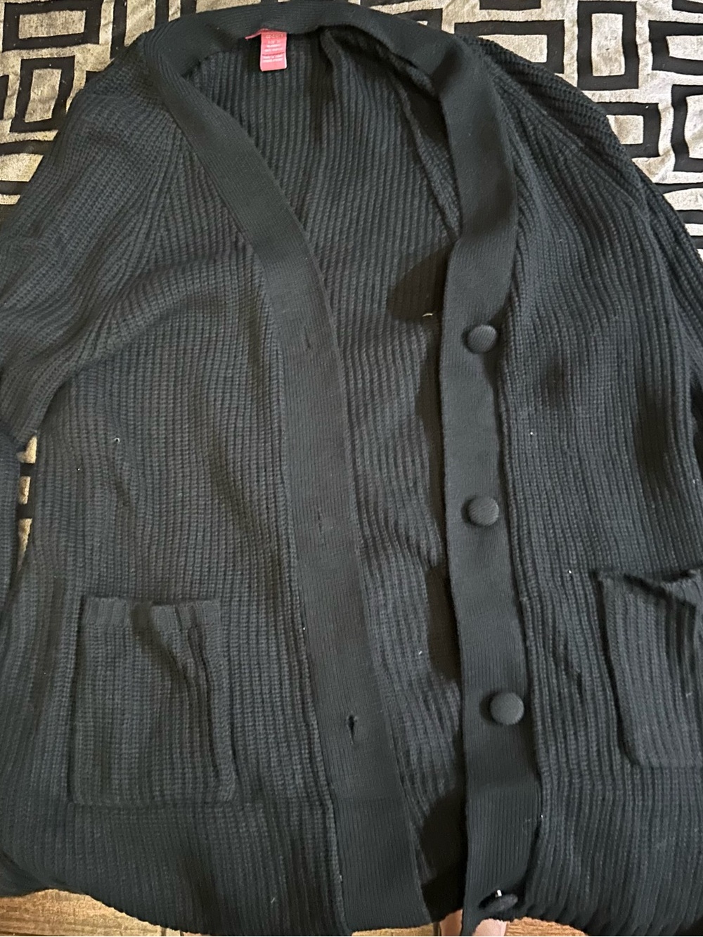 Woman Within  Ribbed Button Cardigan Sweater- Fair- 1x